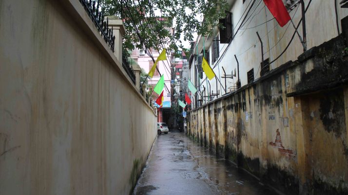 entrée de la ruelle